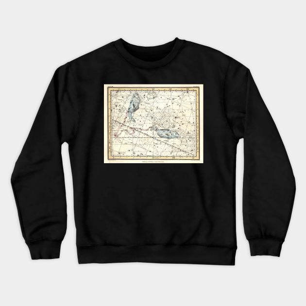 Pisces Constellation Celestial Atlas - Alexander Jamieson Crewneck Sweatshirt by forgottenbeauty